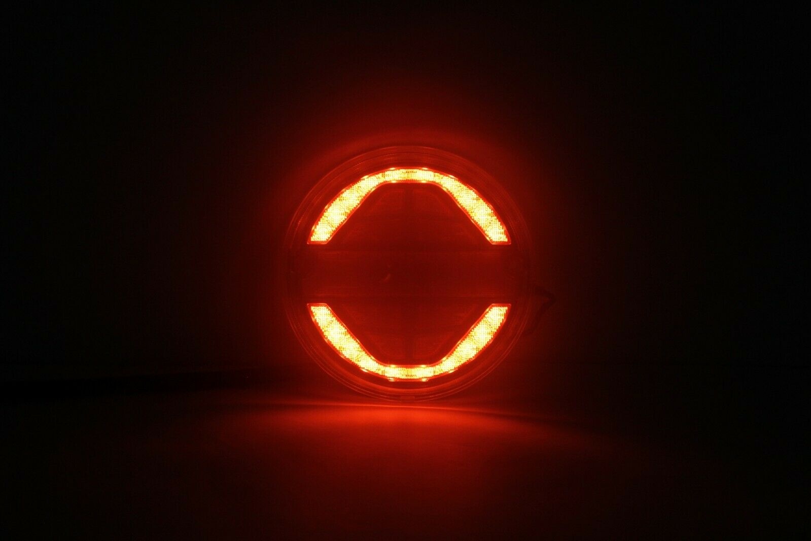 2x 12/24V LED Runde Hamburger Rückleuchten Für Lkw Anhänger